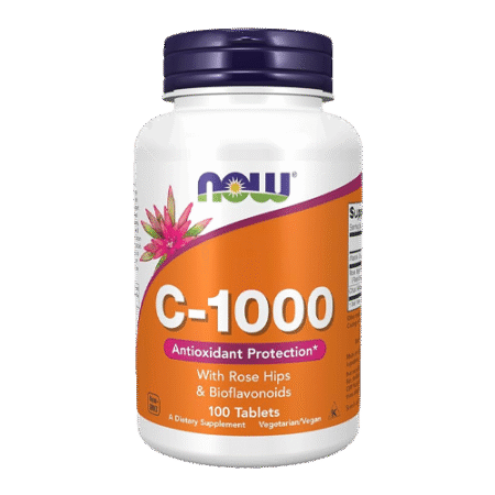 Vitamine C-1000 Rose Hips & Bioflavonoids 100 Comprimés - Antioxidant Protection