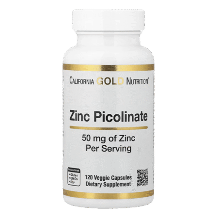 Zinc Picolinate 50mg 120 Veg Capsules (120 Servings)