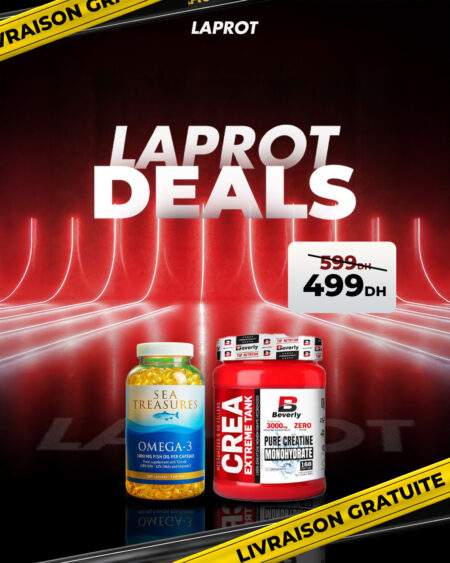 PACK Sea Treasures Omega3 +Creatine Beverly 500g -LAPROT DEALS